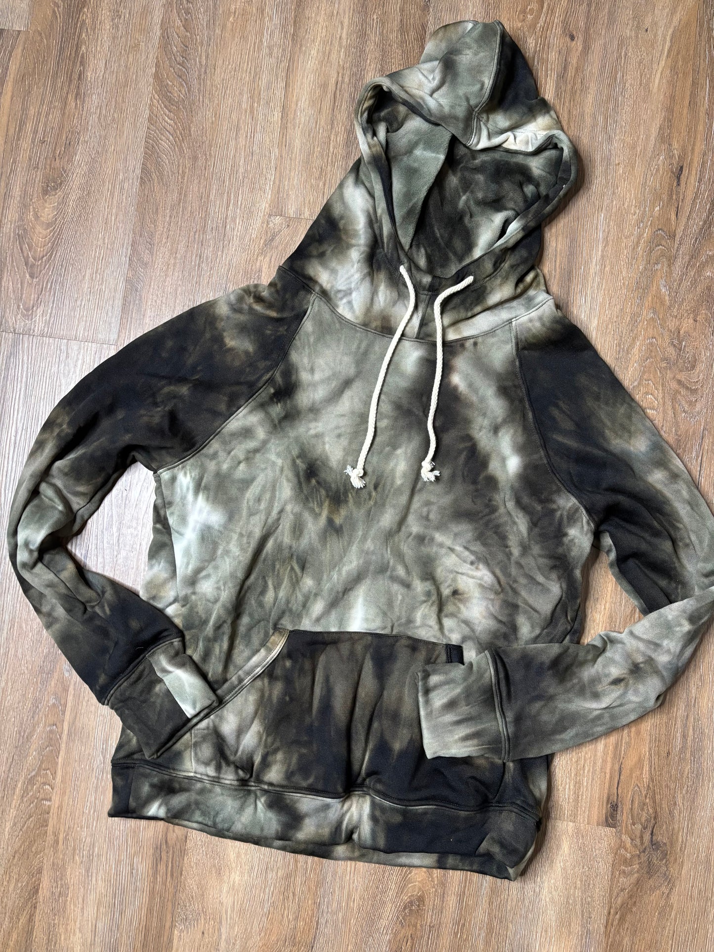 Olive Tie Dye Hoodie