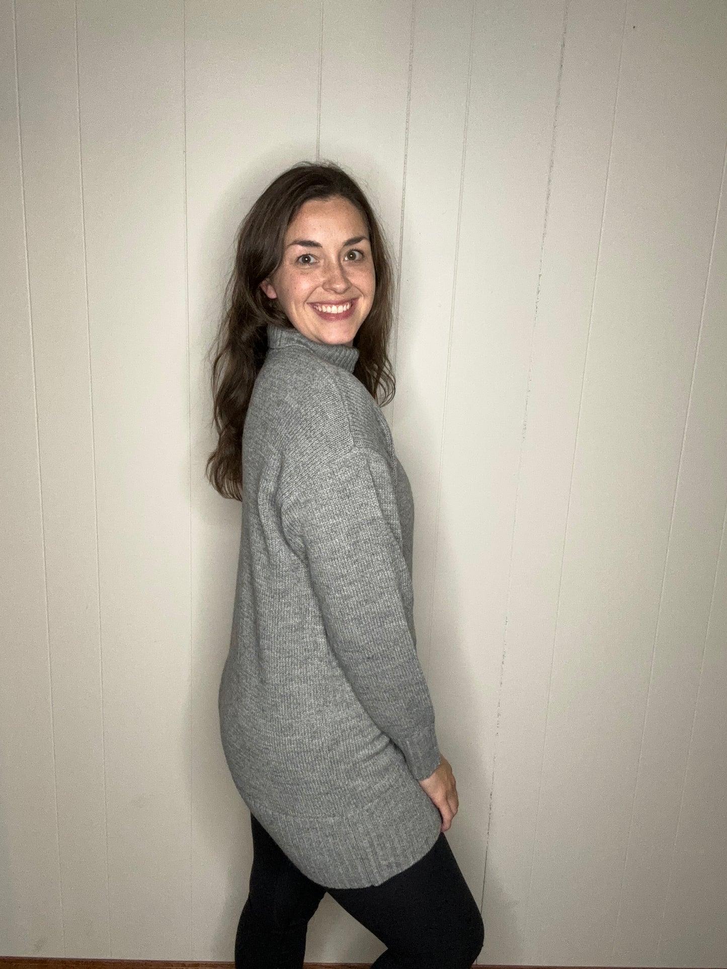 Turtle Neck Sweater Dress