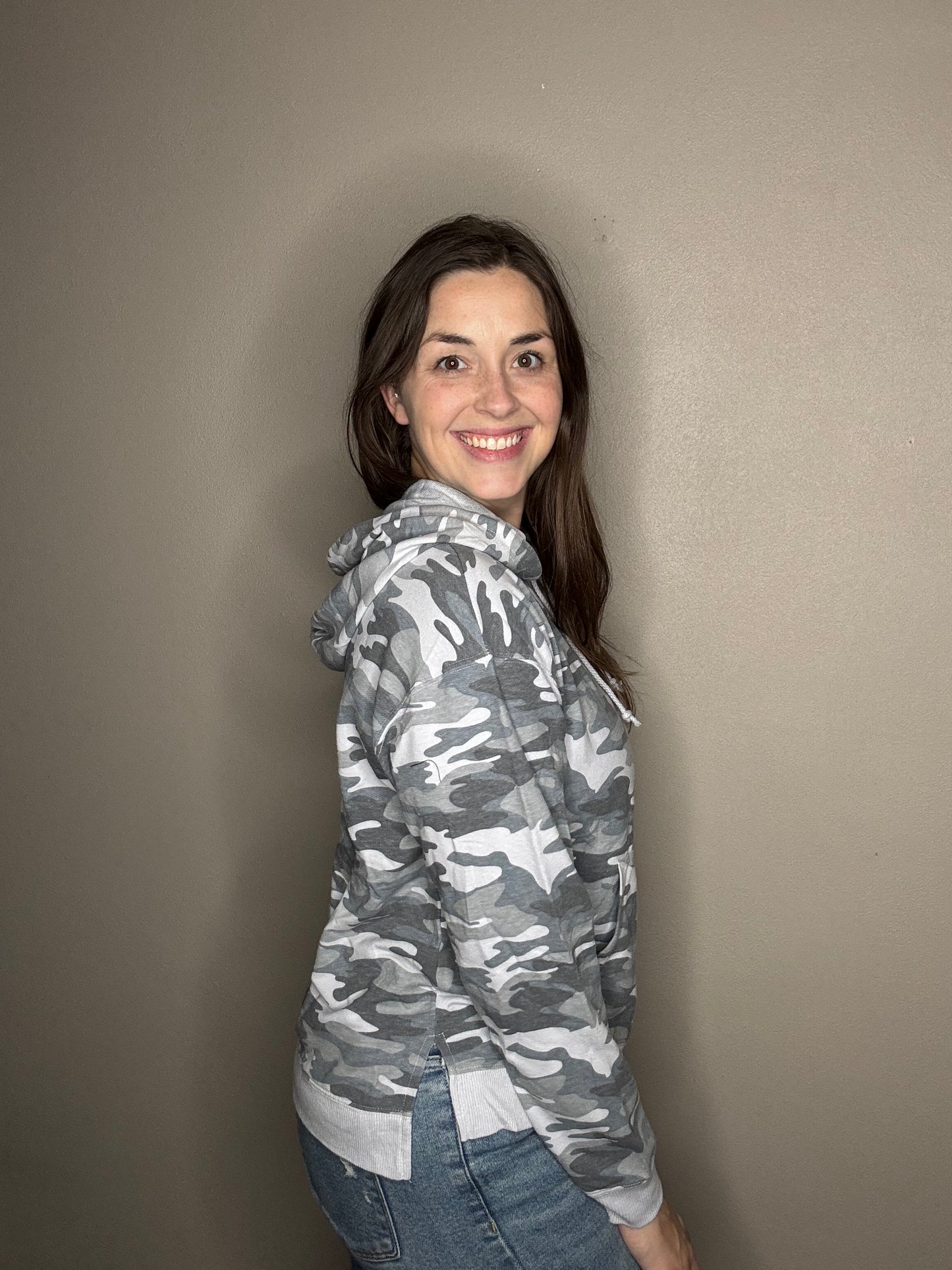 Camo Print Hoodie