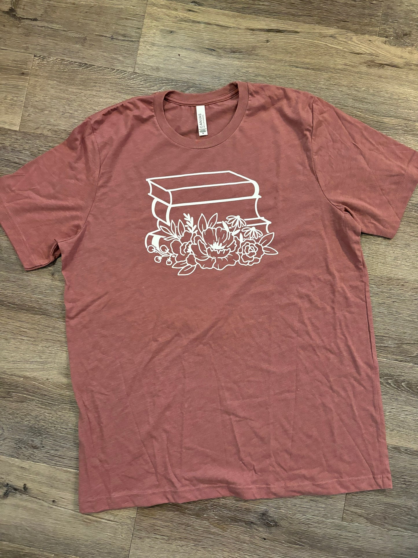 Floral Book Stack Tee