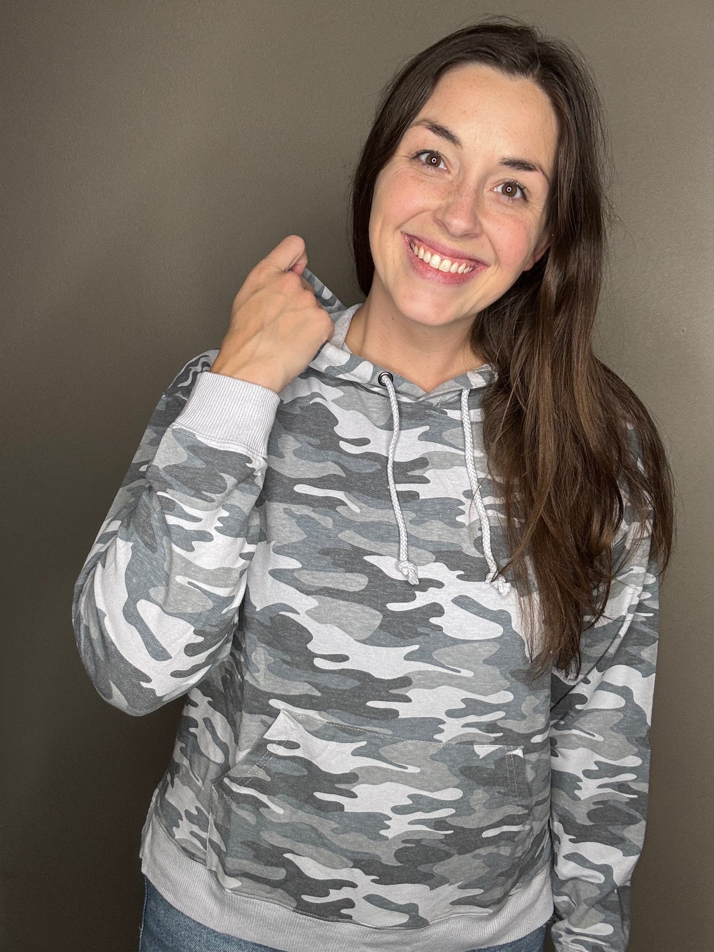 Camo Print Hoodie