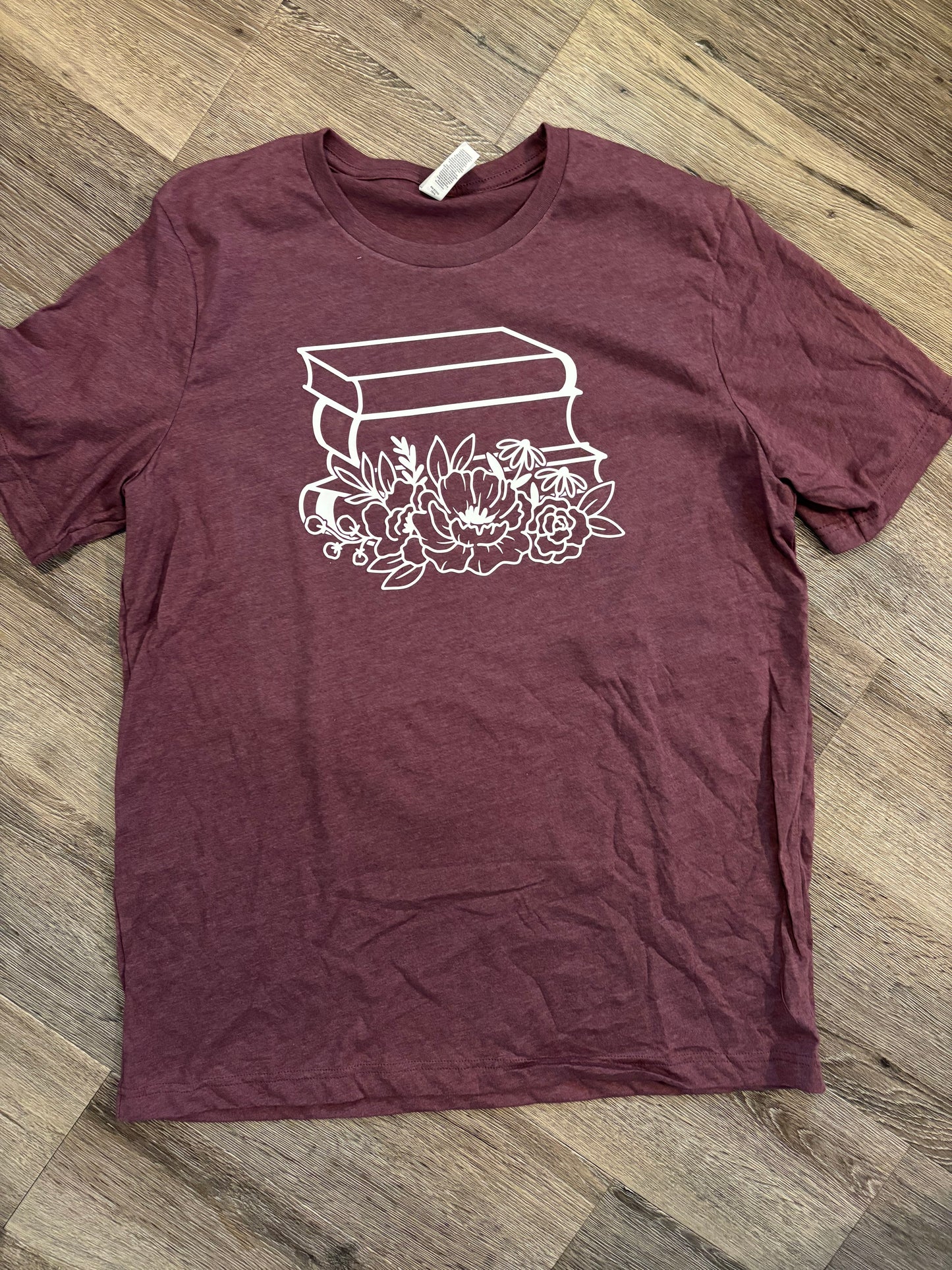 Floral Book Stack Tee