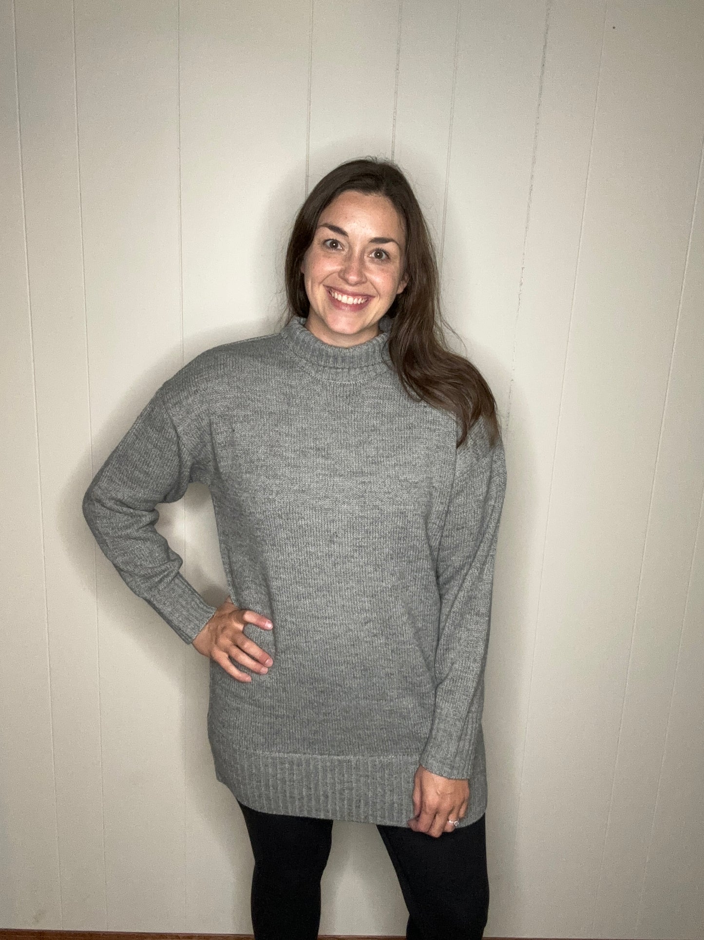 Turtle Neck Sweater Dress