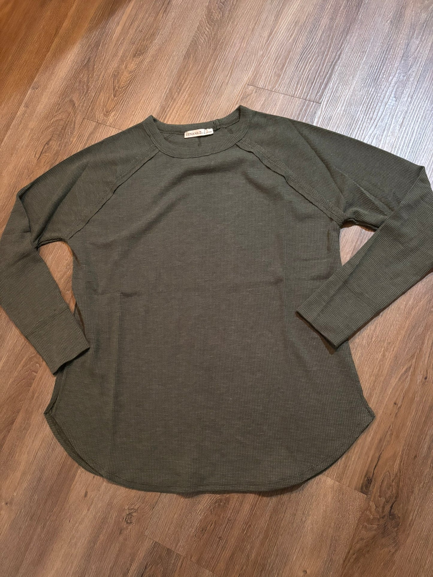 Waffle Long Sleeve Top