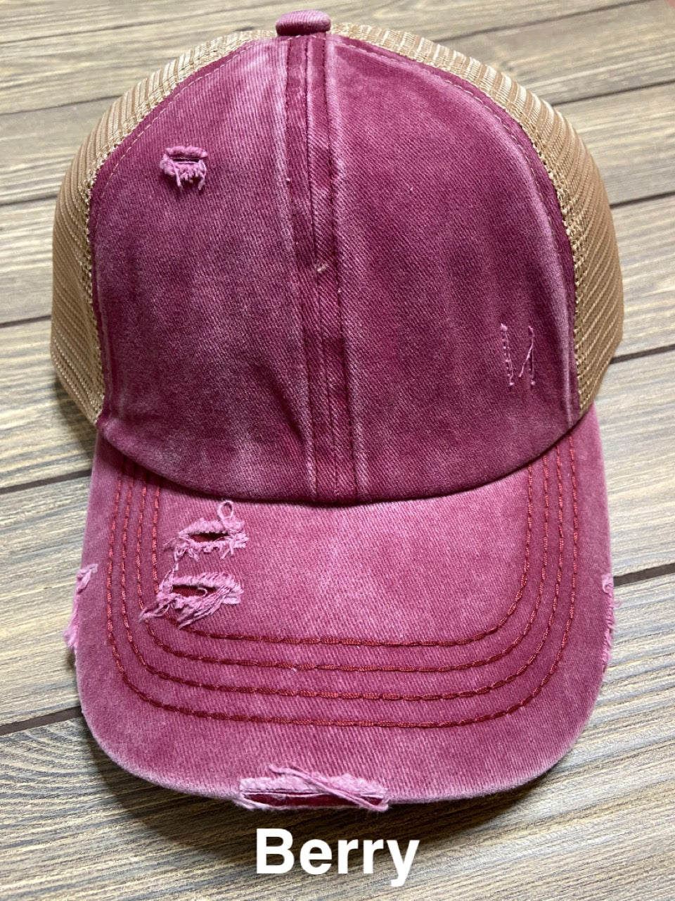 Crisscross Ponytail Hat