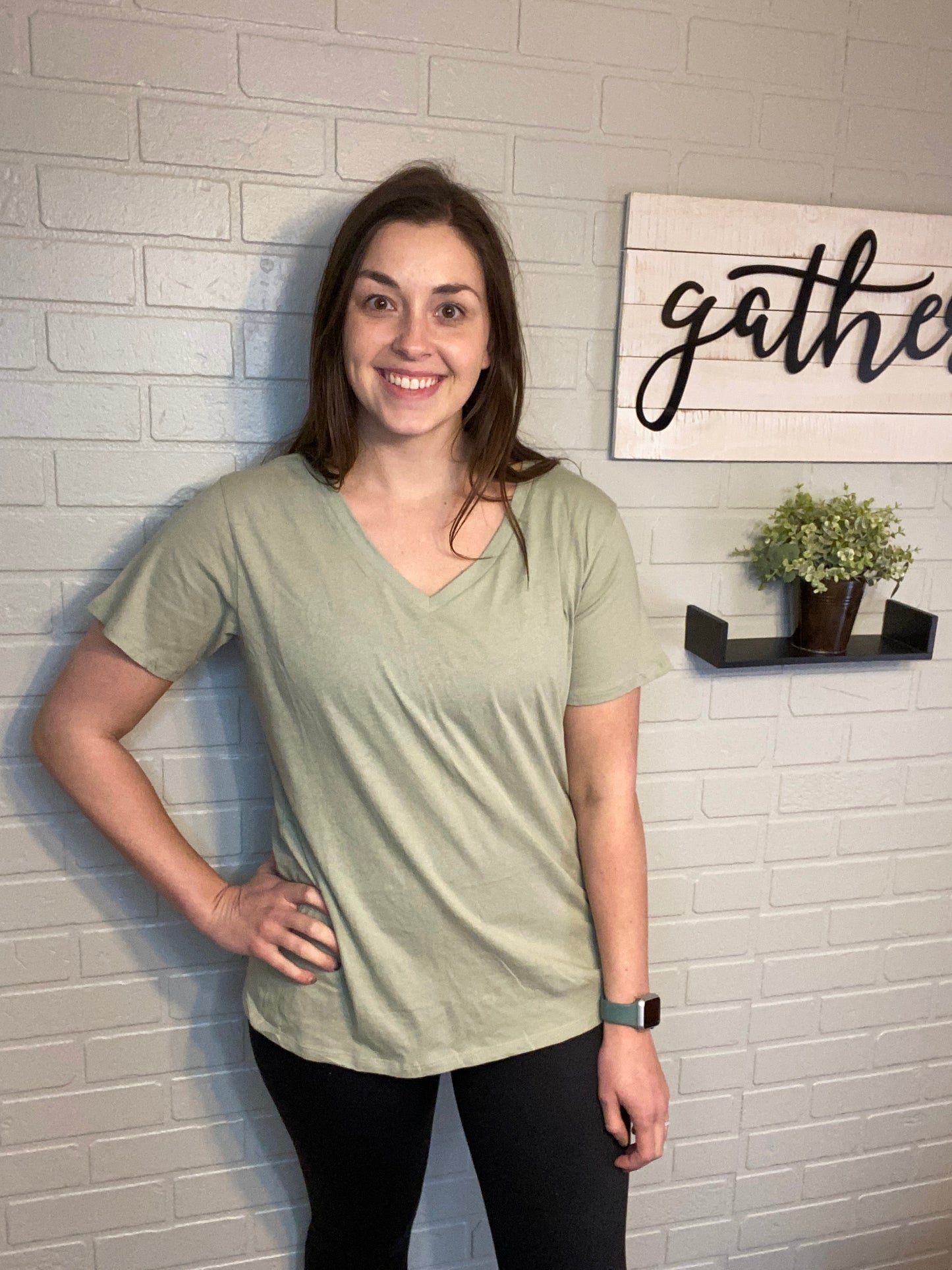 Boyfriend Fit V-Neck
