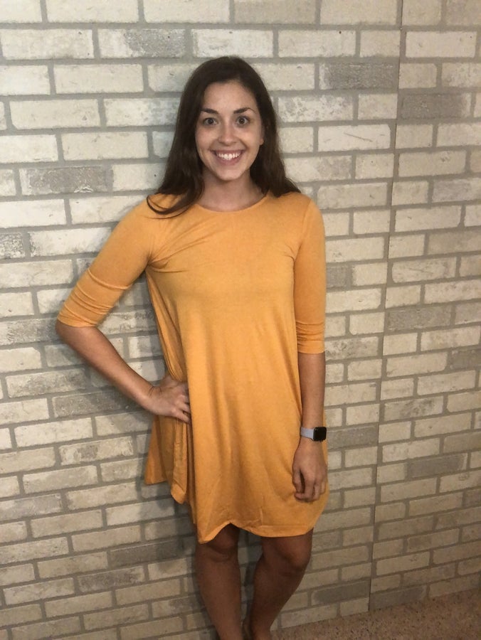 3/4 Sleeve Dress