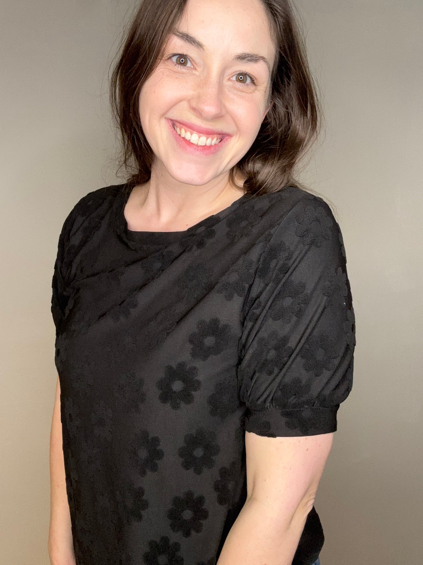 Textured Daisy Top