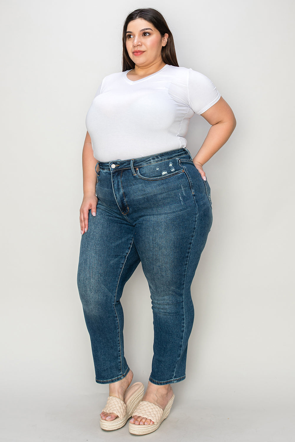 Judy Blue Tummy Control High Waist Slim Jeans [Online Exclusive]