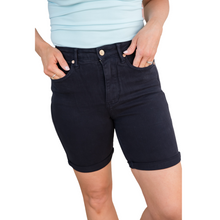 Load image into Gallery viewer, Fun in Navy Tummy Control Judy Blue Bermuda Shorts [Online Exclusive]