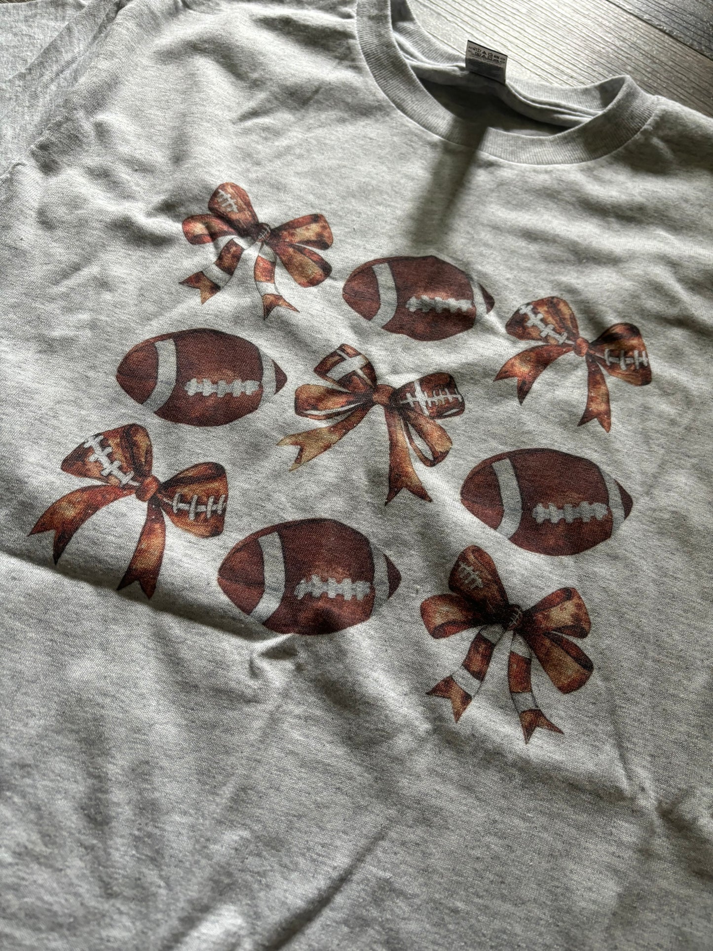 Football Bow Tee