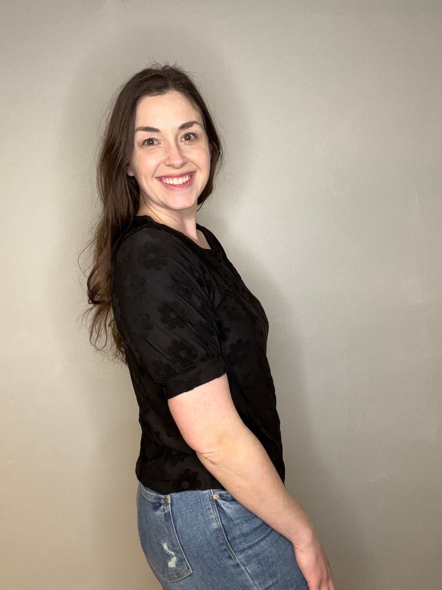 Textured Daisy Top