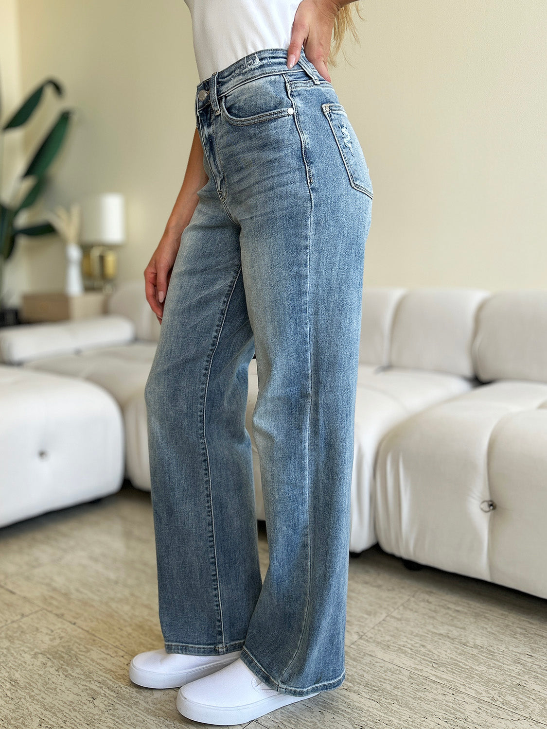 Judy Blue High Waist Straight Jeans [Online Exclusive]