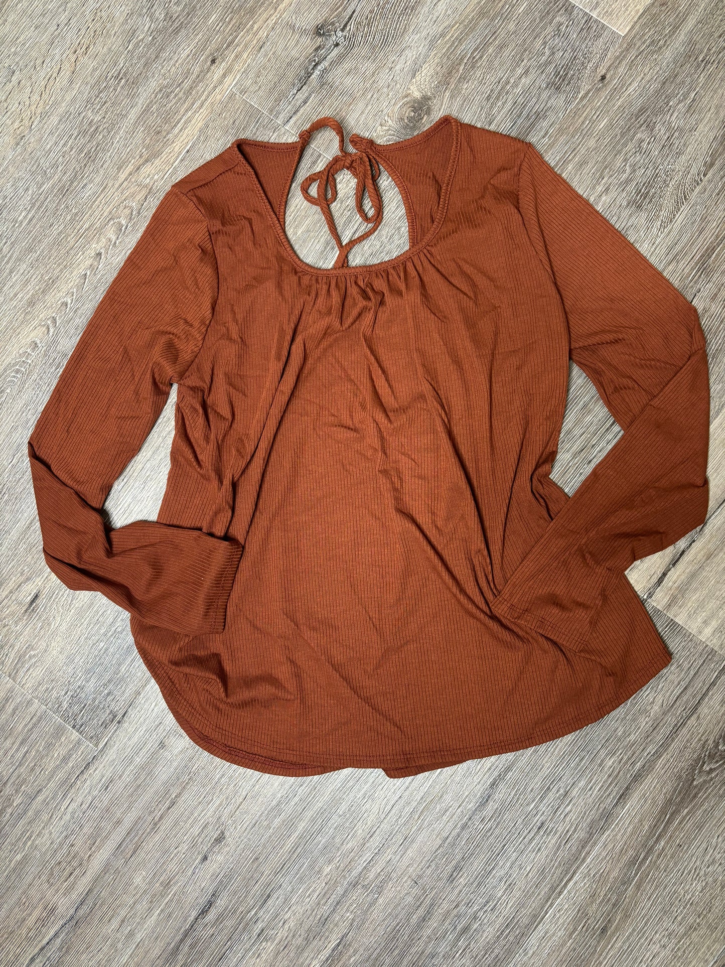 Rust Tie Back Top