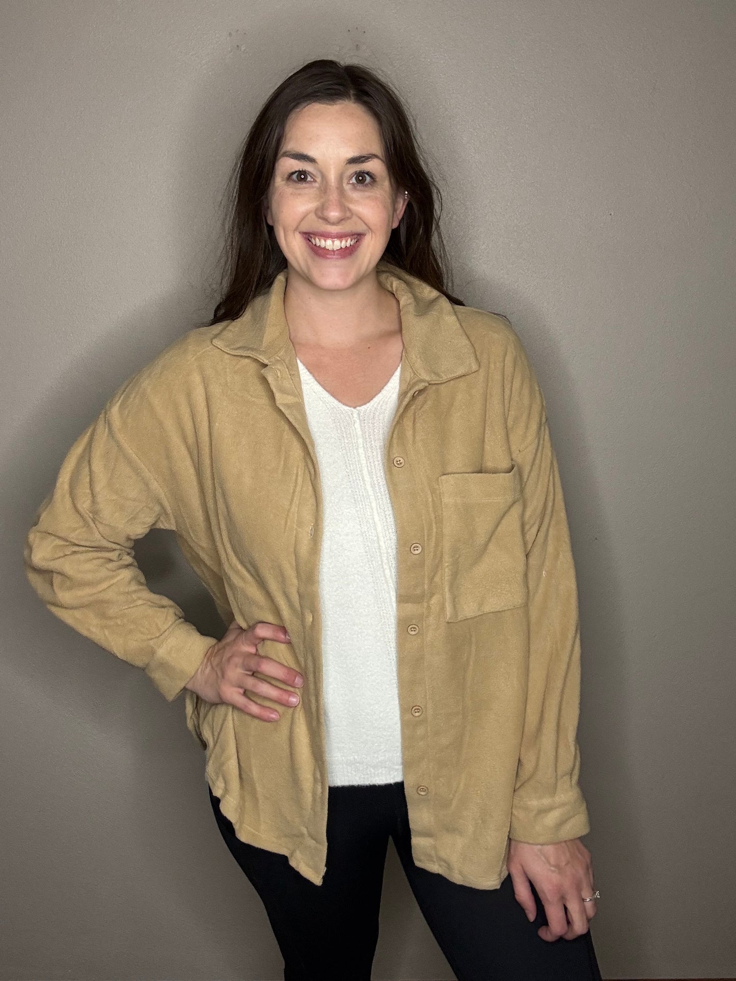 Soft Button Down Top