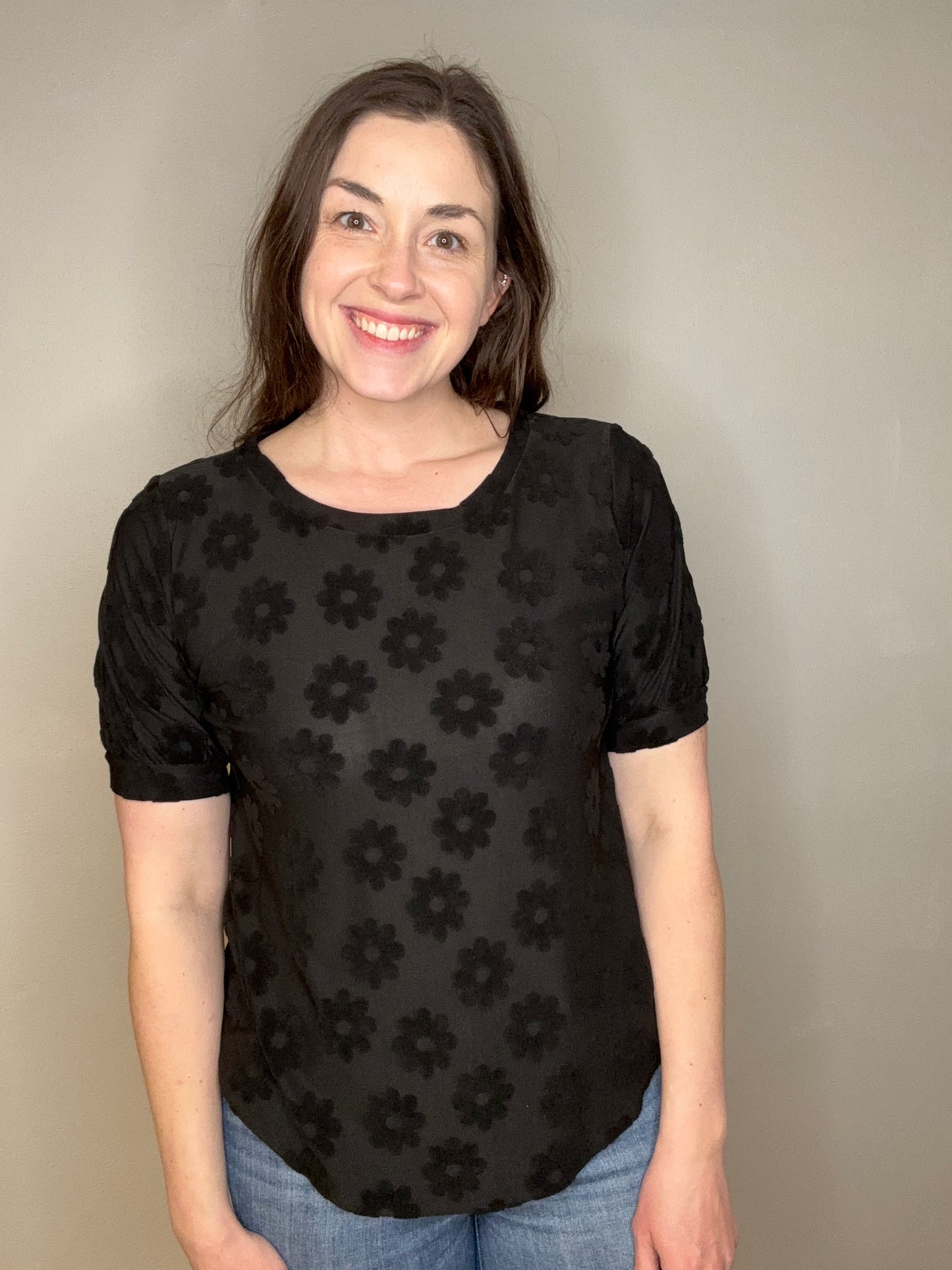 Textured Daisy Top