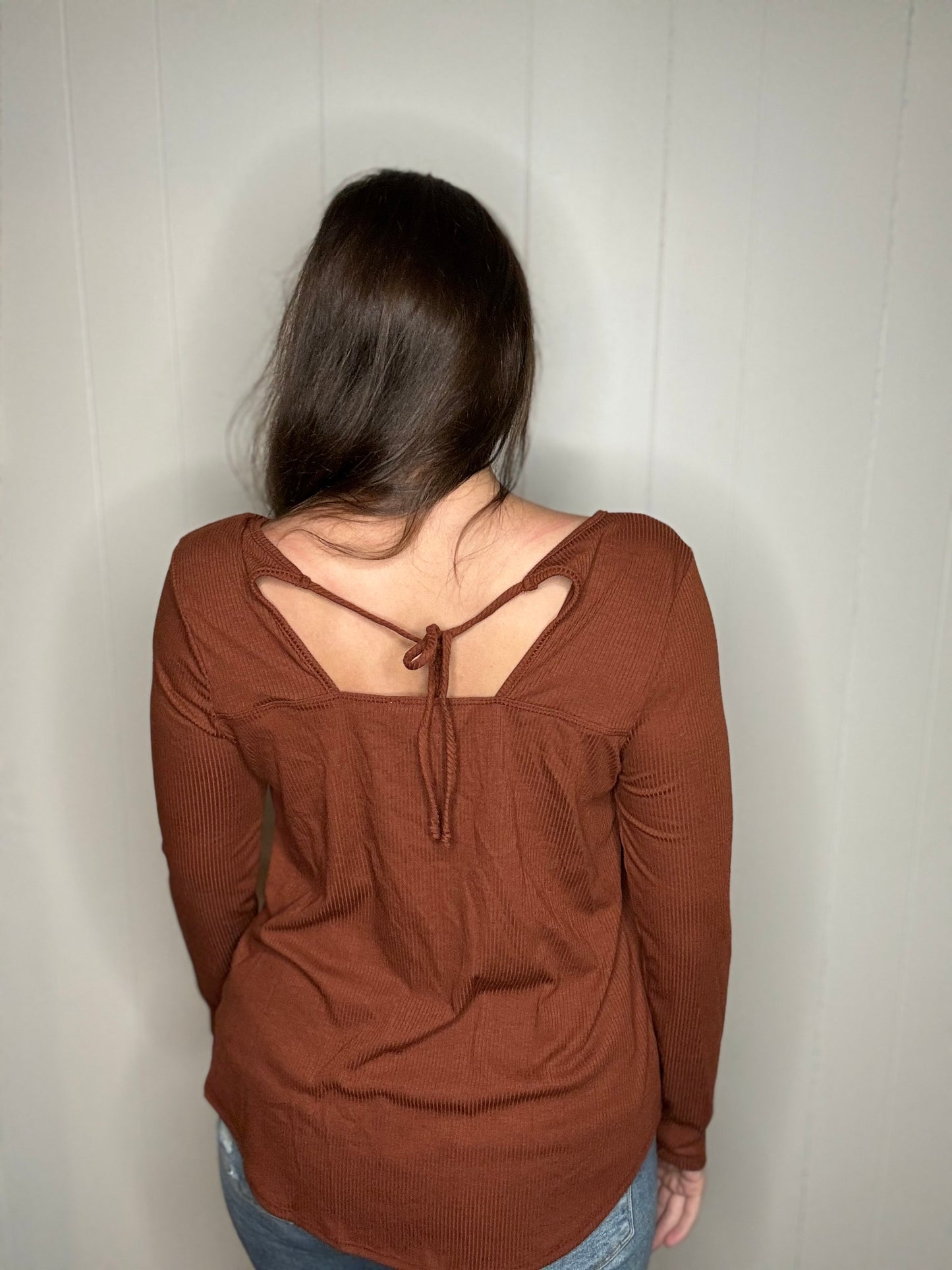 Rust Tie Back Top