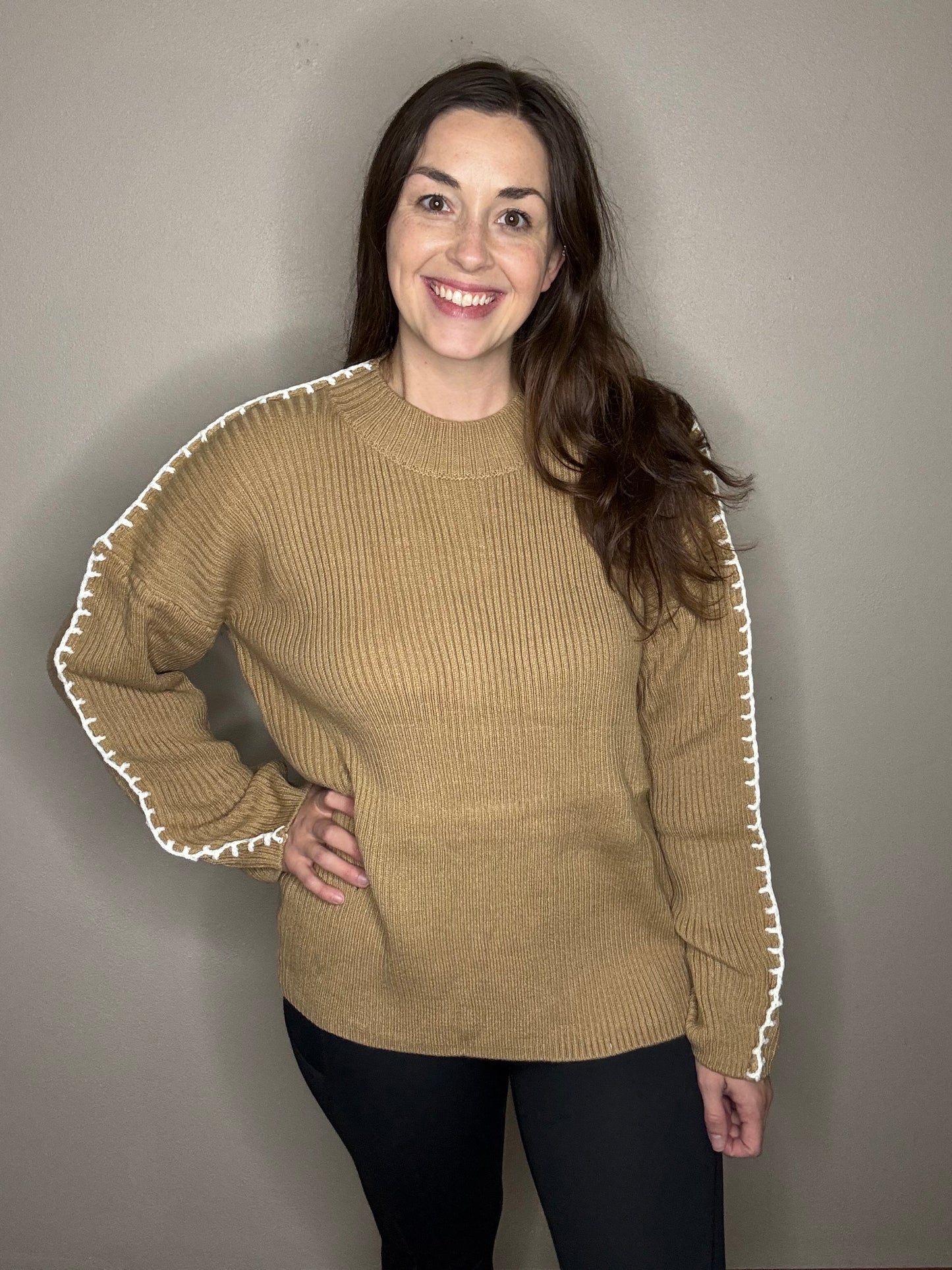 Oversized Stitch Detail Sweater