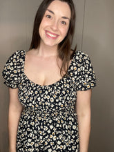 Load image into Gallery viewer, Smock Top Floral Dress