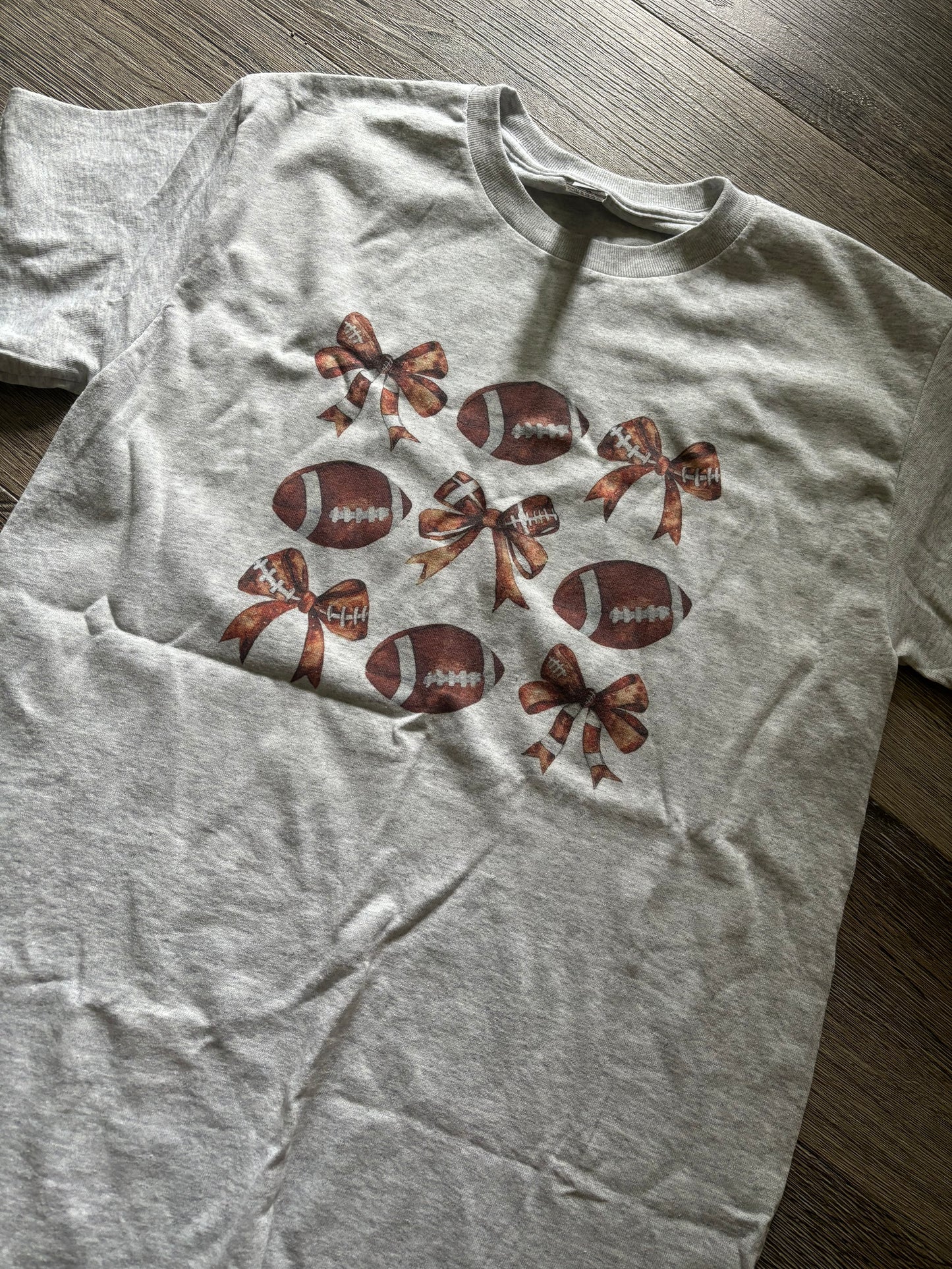 Football Bow Tee