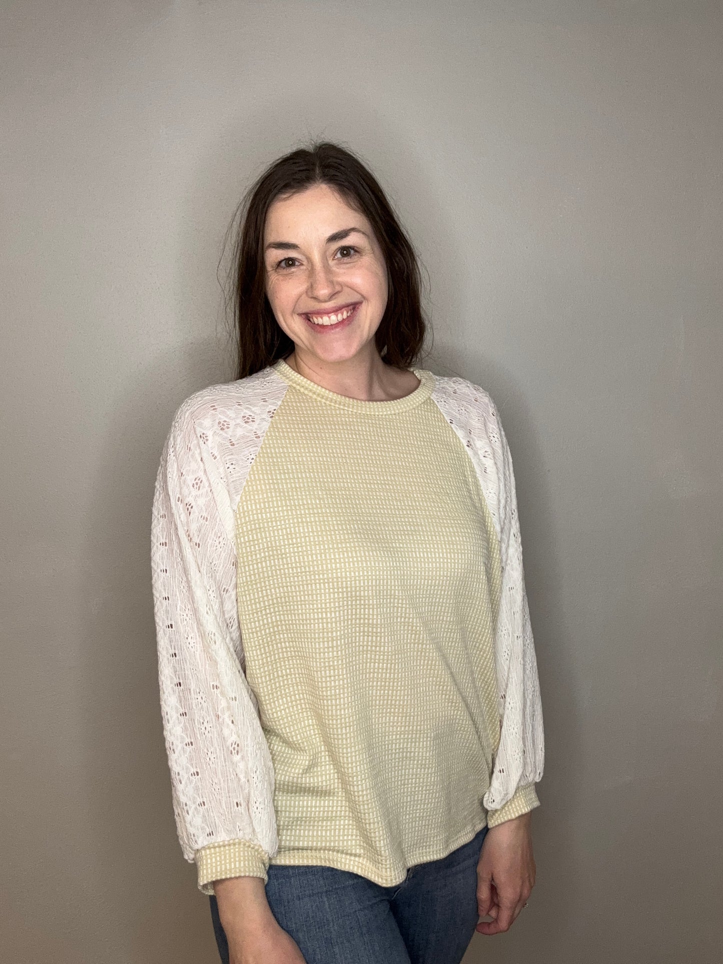 Lace Sleeve Top