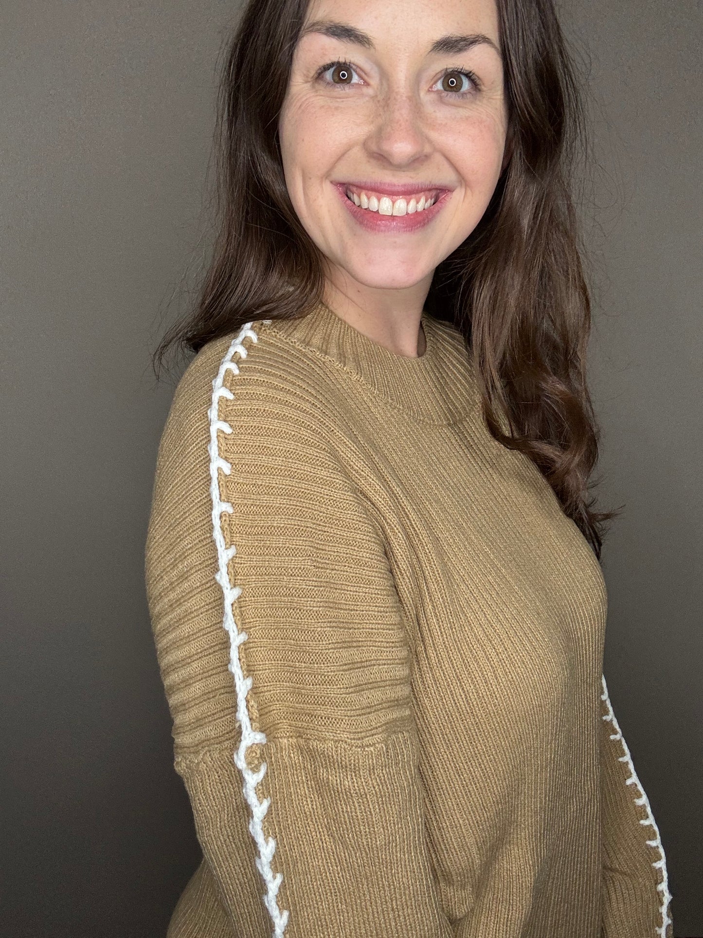 Oversized Stitch Detail Sweater