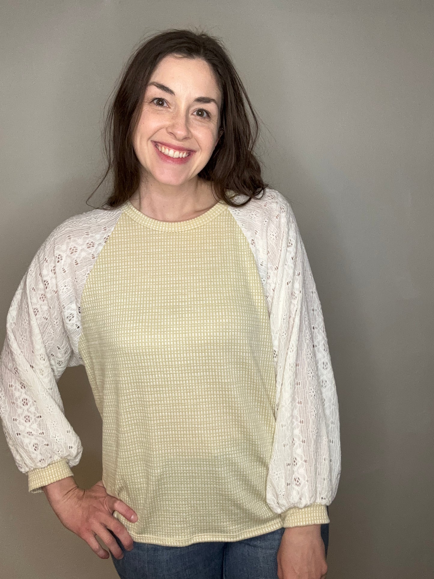Lace Sleeve Top