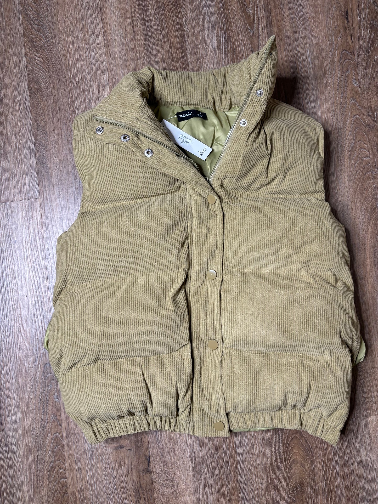 Corduroy Puffer Vest