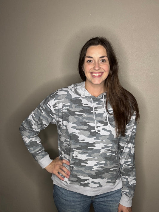 Camo Print Hoodie