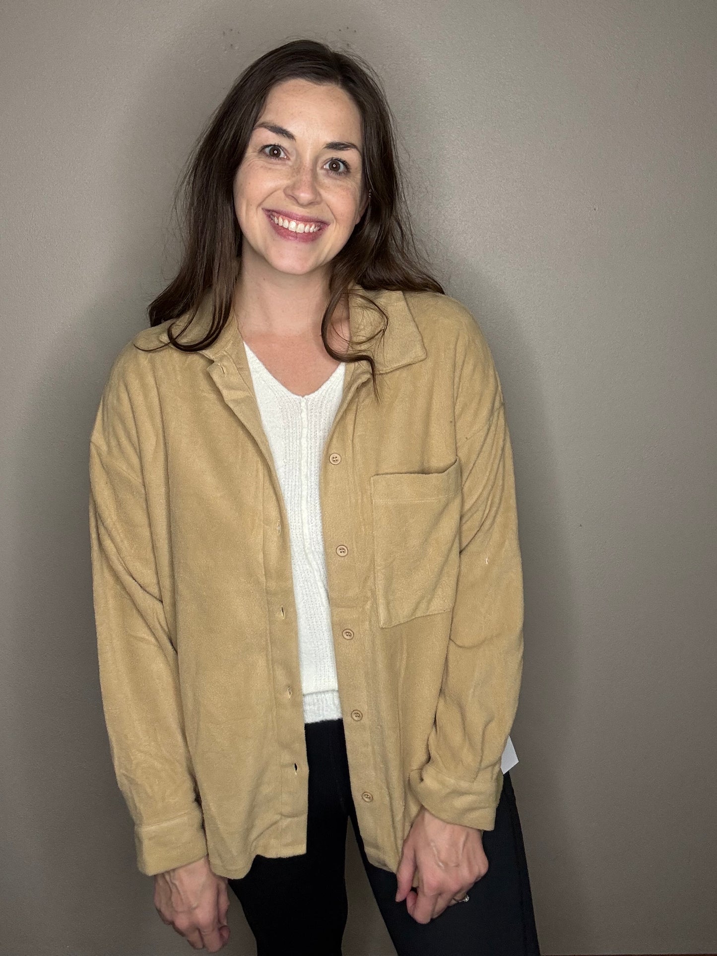 Soft Button Down Top