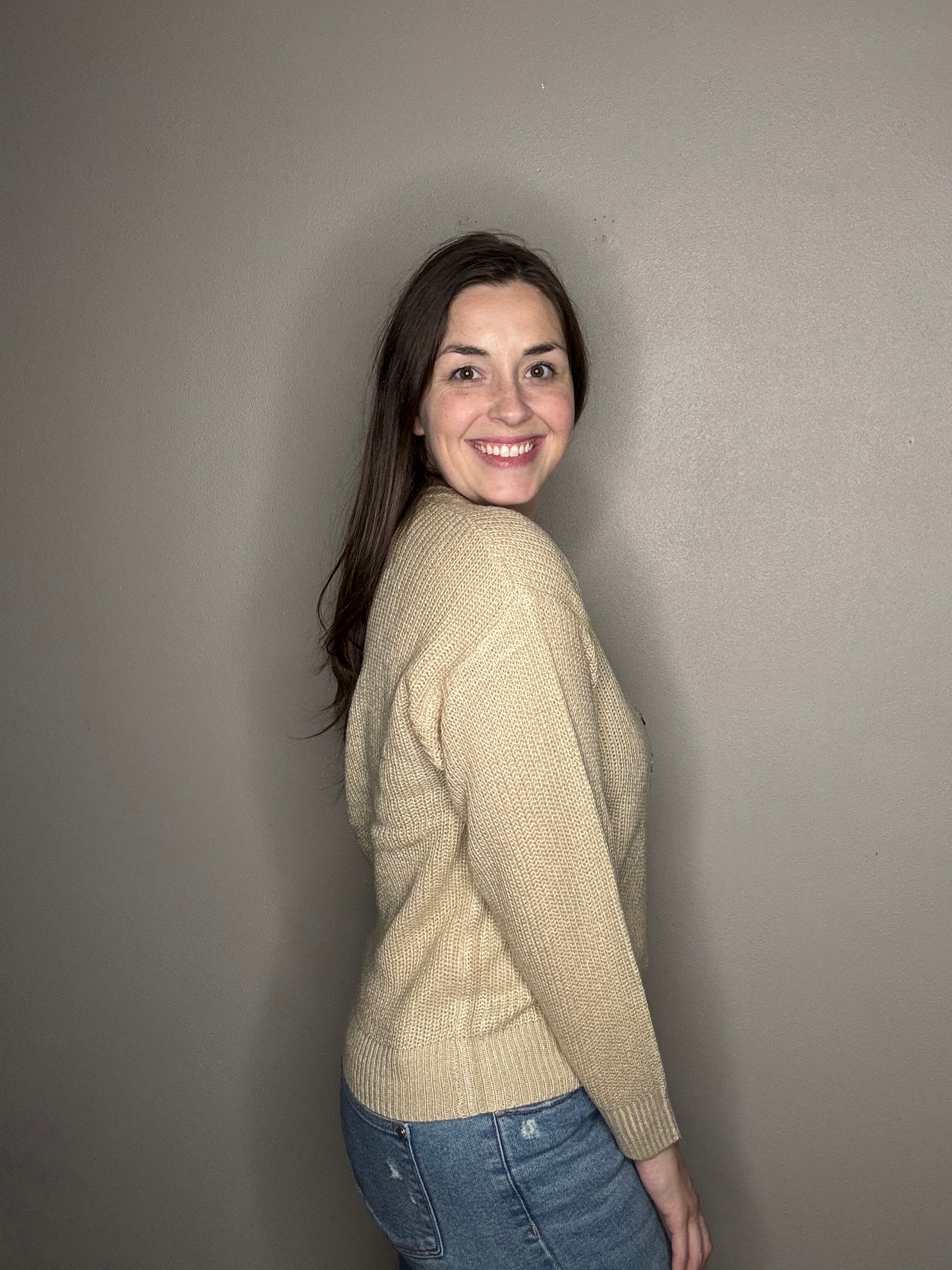 Button Detail Sweater