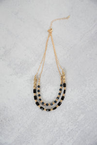 In the Moment Necklace in Black [Online Exclusive]