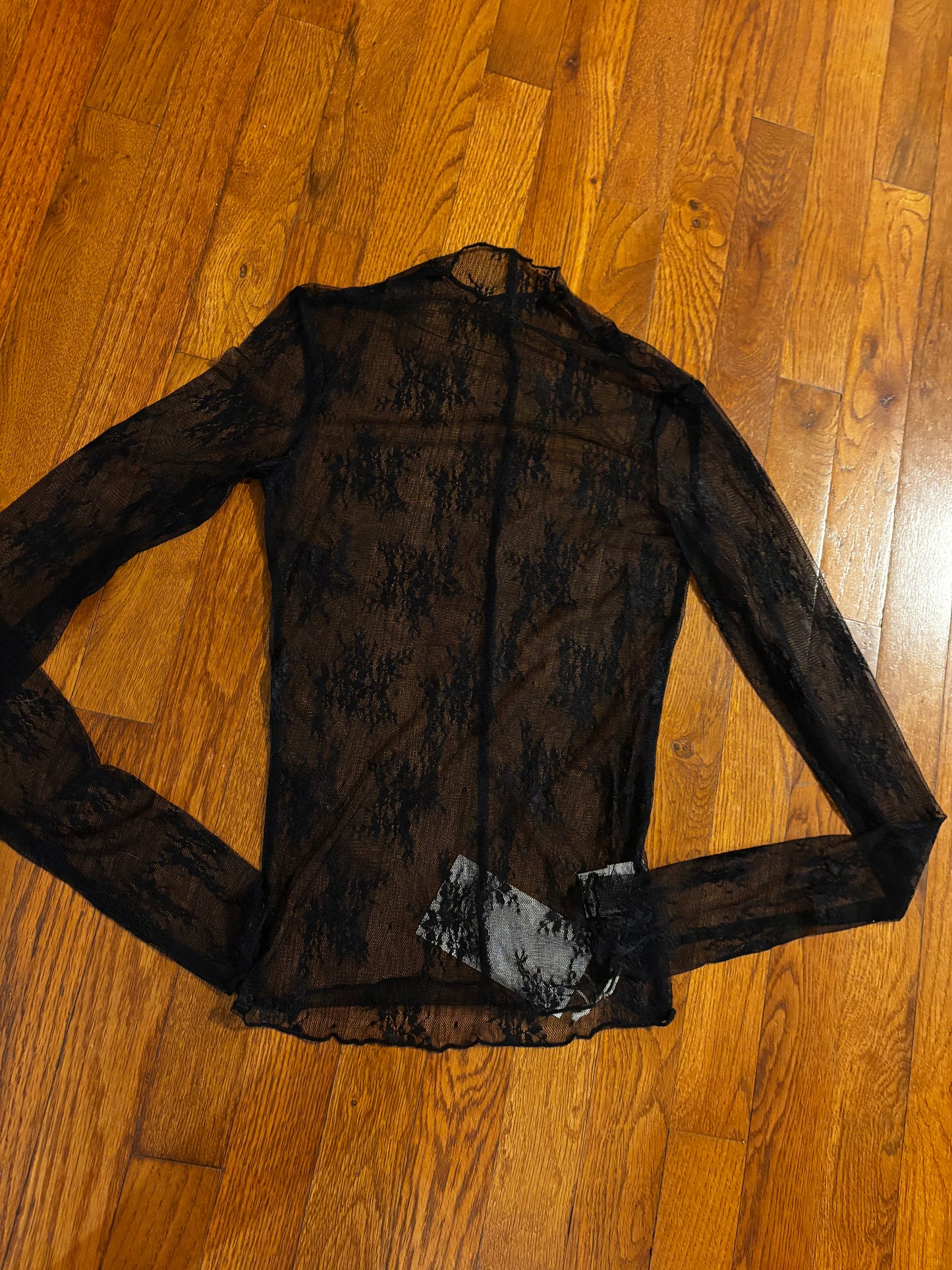 Sheer Lace Long Sleeve