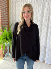 Load image into Gallery viewer, Love Story Cardigan in Black