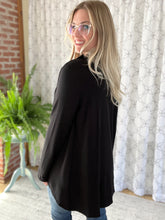 Load image into Gallery viewer, Love Story Cardigan in Black