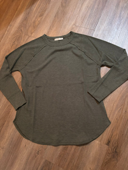 Waffle Long Sleeve Top