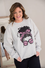 Load image into Gallery viewer, Pink Leopard Lady Crewneck [Online Exclusive]