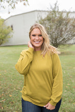 Load image into Gallery viewer, Make it Right Pullover in Olive Mustard [Online Exclusive]