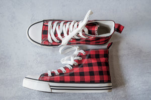 Got the Look Sneakers in Red Plaid [Online Exclusive]