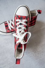 Load image into Gallery viewer, Got the Look Sneakers in Red Plaid [Online Exclusive]