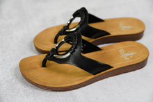 Load image into Gallery viewer, Ring my Bell Sandals in Black [Online Exclusive]