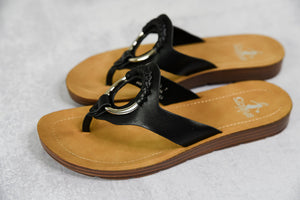 Ring my Bell Sandals in Black [Online Exclusive]
