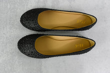 Load image into Gallery viewer, Magic Gem Flats in Black [Online Exclusive]