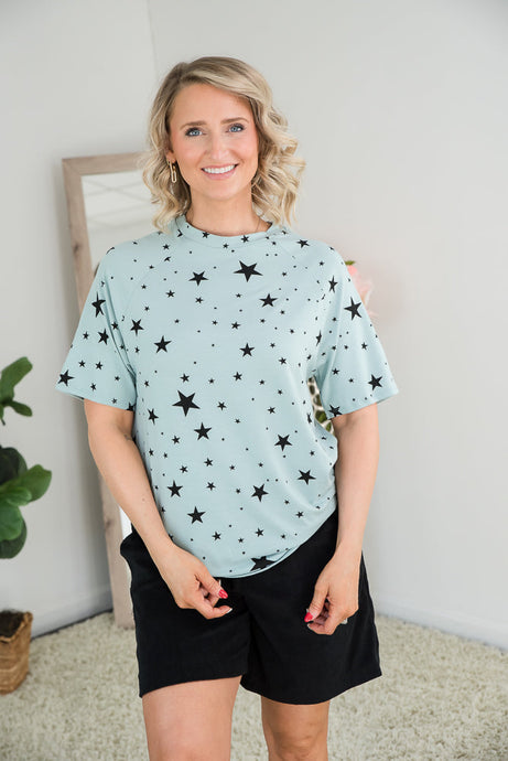 Into the Stars Top in Green [Online Exclusive]