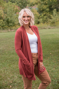 Ready for It Cardigan in Rust [Online Exclusive]