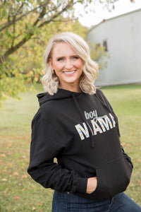 Boy Mama Graphic Hoodie in Black [Online Exclusive]