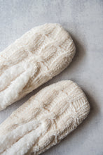 Load image into Gallery viewer, Chenille Slippers in Ivory [Online Exclusive]