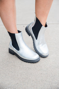 To Be Honest Boots in Silver [Online Exclusive]