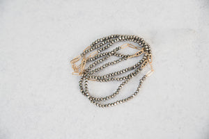 Romantic Style Bracelet in Hematite [Online Exclusive]