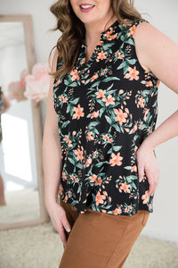Tranquil Blooms Sleeveless Top [Online Exclusive]